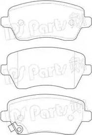 IPS Parts IBD-1884 - Тормозные колодки, дисковые, комплект www.autospares.lv