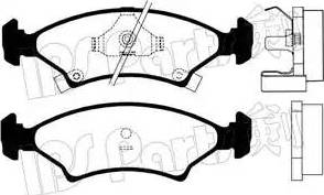 IPS Parts IBD-1398 - Bremžu uzliku kompl., Disku bremzes autospares.lv