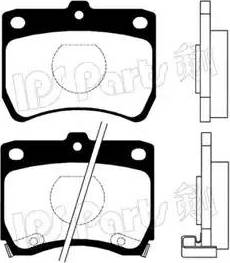 IPS Parts IBD-1332 - Bremžu uzliku kompl., Disku bremzes autospares.lv