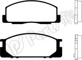 IPS Parts IBD-1242 - Brake Pad Set, disc brake www.autospares.lv