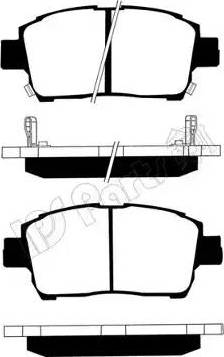 IPS Parts IBD-1203 - Bremžu uzliku kompl., Disku bremzes autospares.lv