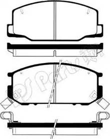 IPS Parts IBD-1231 - Bremžu uzliku kompl., Disku bremzes autospares.lv