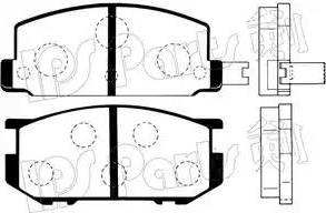 IPS Parts IBD-1701 - Bremžu uzliku kompl., Disku bremzes autospares.lv