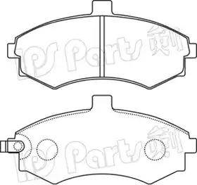 IPS Parts IBD-1H14 - Bremžu uzliku kompl., Disku bremzes autospares.lv