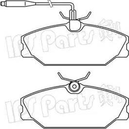 IPS Parts IBD-1W09 - Bremžu uzliku kompl., Disku bremzes autospares.lv