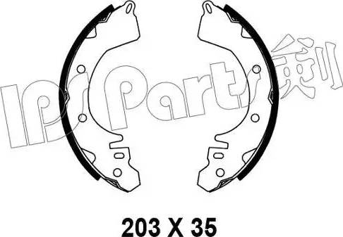 IPS Parts IBL-4527 - Bremžu loki www.autospares.lv