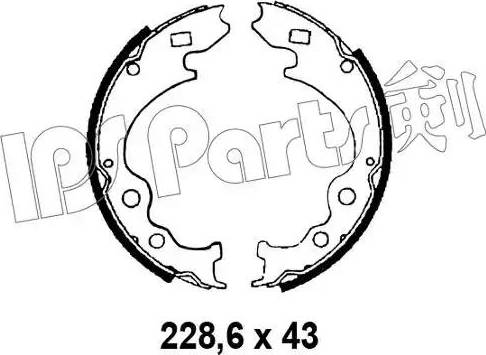 IPS Parts IBL-4332 - Bremžu loki www.autospares.lv