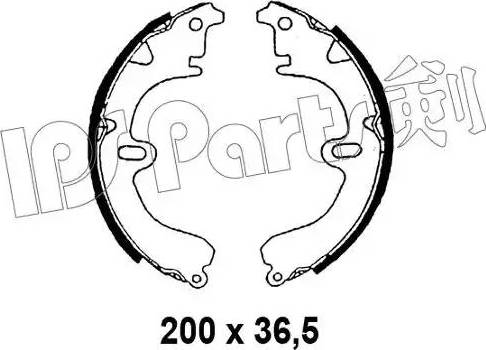 IPS Parts IBL-4298 - Brake Shoe, Drum brakes www.autospares.lv