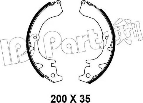 IPS Parts IBL-4206 - Bremžu loki www.autospares.lv