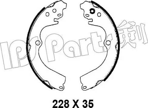 IPS Parts IBL-4798 - Bremžu loki www.autospares.lv