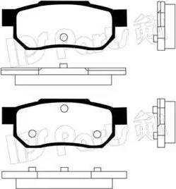 IPS Parts IBR-1425 - Bremžu uzliku kompl., Disku bremzes autospares.lv