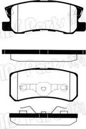 IPS Parts IBR-1505 - Brake Pad Set, disc brake www.autospares.lv