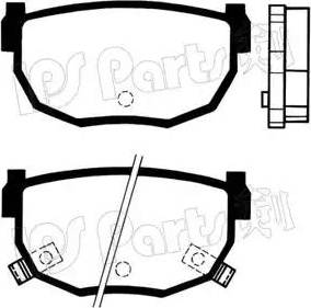 IPS Parts IBR-1194 - Bremžu uzliku kompl., Disku bremzes autospares.lv