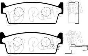 IPS Parts IBR-1124 - Bremžu uzliku kompl., Disku bremzes autospares.lv