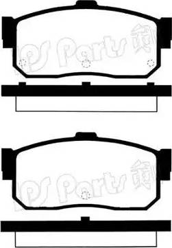 IPS Parts IBR-1127 - Тормозные колодки, дисковые, комплект www.autospares.lv