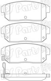 IPS Parts IBR-1801 - Bremžu uzliku kompl., Disku bremzes www.autospares.lv