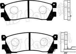 IPS Parts IBR-1305 - Bremžu uzliku kompl., Disku bremzes autospares.lv