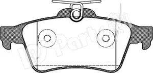 IPS Parts IBR-1301 - Тормозные колодки, дисковые, комплект www.autospares.lv