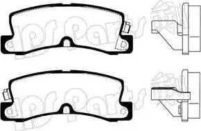 IPS Parts IBR-1205 - Brake Pad Set, disc brake www.autospares.lv