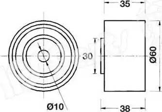 IPS Parts ITB-6904 - Siksnas spriegotājs, Zobsiksna www.autospares.lv