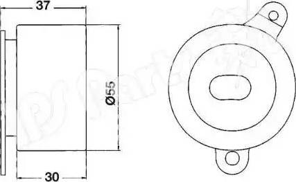 IPS Parts ITB-6415 - Siksnas spriegotājs, Zobsiksna www.autospares.lv