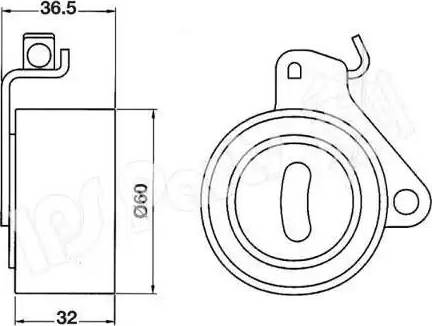 IPS Parts ITB-6509 - Siksnas spriegotājs, Zobsiksna www.autospares.lv