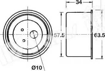 IPS Parts ITB-6515 - Siksnas spriegotājs, Zobsiksna www.autospares.lv