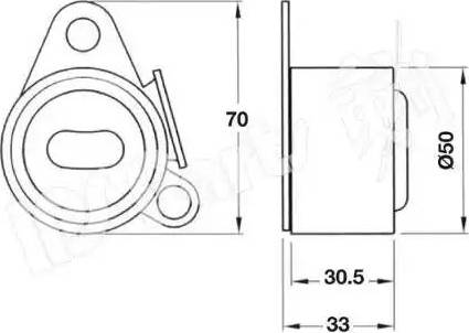 IPS Parts ITB-6536 - Натяжитель, ремень ГРМ www.autospares.lv