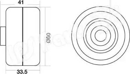 IPS Parts ITB-6008 - Натяжитель, ремень ГРМ www.autospares.lv