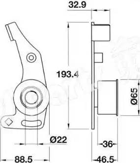 IPS Parts ITB-6003 - Siksnas spriegotājs, Zobsiksna www.autospares.lv