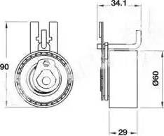 IPS Parts ITB-6347 - Siksnas spriegotājs, Zobsiksna www.autospares.lv