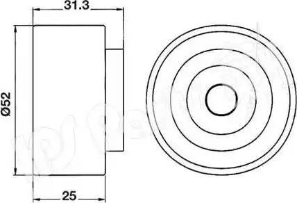 IPS Parts ITB-6306 - Parazīt / Vadrullītis, Zobsiksna autospares.lv