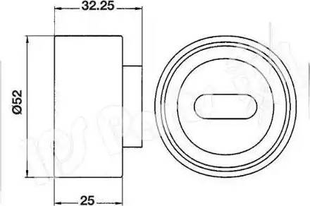 IPS Parts ITB-6300 - Siksnas spriegotājs, Zobsiksna autospares.lv