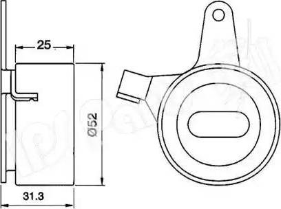 IPS Parts ITB-6301 - Siksnas spriegotājs, Zobsiksna autospares.lv