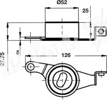 IPS Parts ITB-6339 - Siksnas spriegotājs, Zobsiksna autospares.lv