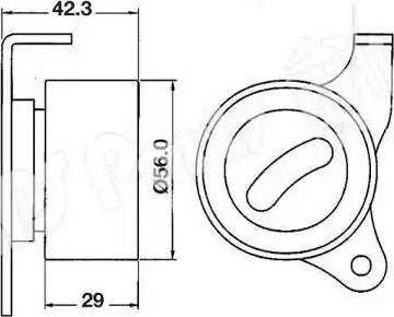 IPS Parts ITB-6215 - Siksnas spriegotājs, Zobsiksna autospares.lv