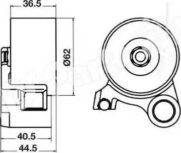 IPS Parts ITB-6221 - Siksnas spriegotājs, Zobsiksna autospares.lv