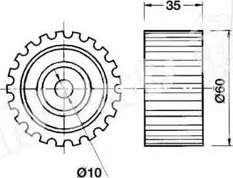 IPS Parts ITB-6702 - Tensioner, timing belt www.autospares.lv