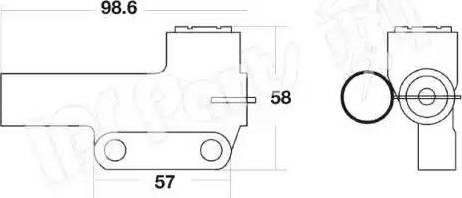 IPS Parts ITB-6H25 - Siksnas spriegotājs, Zobsiksna autospares.lv