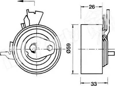 IPS Parts ITB-6W05 - Siksnas spriegotājs, Zobsiksna www.autospares.lv