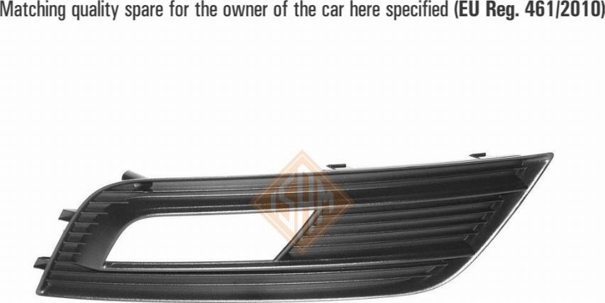 Isam 1717718 - Ventilation Grille, bumper www.autospares.lv