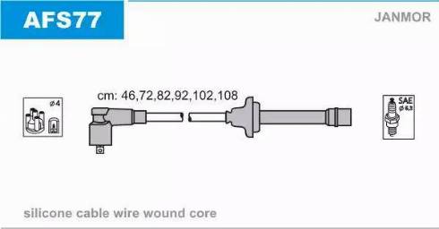 Janmor AFS77 - Augstsprieguma vadu komplekts www.autospares.lv