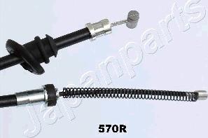 Japanparts BC-570R - Cable, parking brake www.autospares.lv