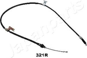 Japanparts BC-321R - Cable, parking brake www.autospares.lv