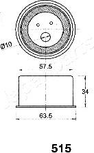 Japanparts BE-515 - Siksnas spriegotājs, Zobsiksna www.autospares.lv