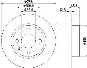 Japanparts DI-0946 - Bremžu diski www.autospares.lv