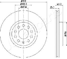 Japanparts DI-0902 - Bremžu diski www.autospares.lv