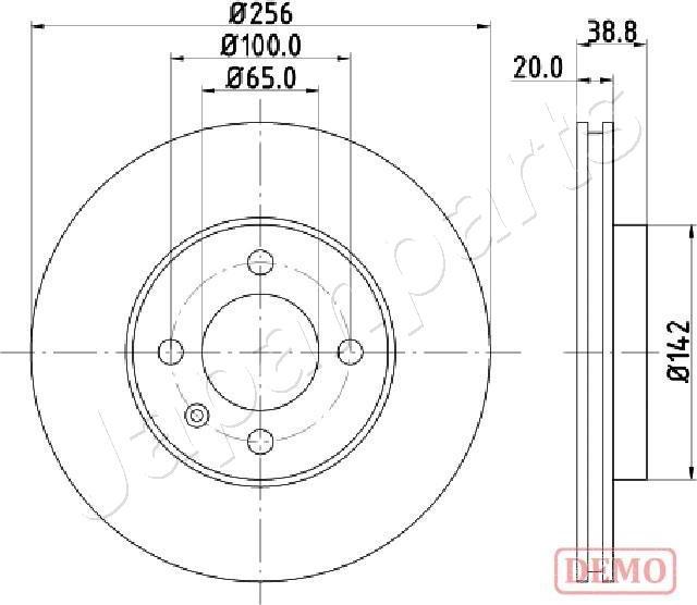 Japanparts DI-0935C - Bremžu diski www.autospares.lv