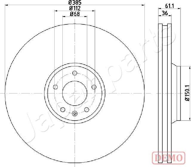 Japanparts DI-0928C - Brake Disc www.autospares.lv