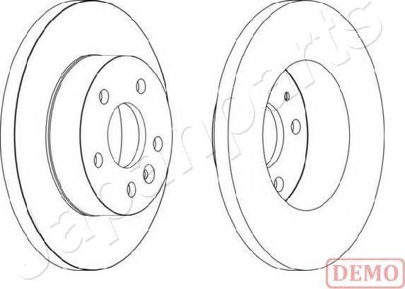 Japanparts DI-056C - Bremžu diski www.autospares.lv